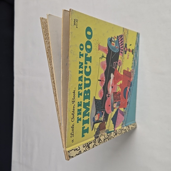Vintage Little Golden Book "The Train To Timbuctoo" 1979 Good Used Condition - Picture 2 of 16